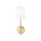 Z-Lite Winward 1 Light Wall Sconce, Olde Brass & White 816-1S-OBR - alternate 5
